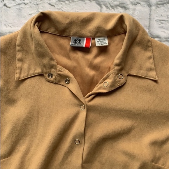 Vintage Arizona Jean Company suede button down top - Picture 3 of 8